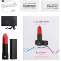 Lovense Exomoon Telefon ve Bluetooth Kontrollü Gizli Ruj Vibratör Ek Resim