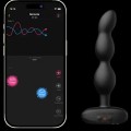 Lovense Ridge Telefon Kontrollü Anal Beads Vibratör 360° Rotating 3
