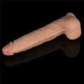 Lovetoy 11” Vibrating Power Basics Cock Titreşimli Şarjlı Dildo 28cm Ek Resim
