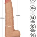 Lovetoy 11” Vibrating Power Basics Cock Titreşimli Şarjlı Dildo 28cm 3