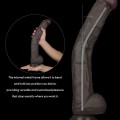 Lovetoy 14.5” Dual Layered Bendable Silicone Cock XXL Dildo 37.5cm Ek Resim