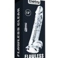 LoveToy 7.5” Flawless Clear Dildo Esnek Jel Dildo 19 cm Ek Resim