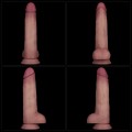 Lovetoy 8.5” Sliding Skin Pro II Dual Layer Silicone Dong 21.5cm 4