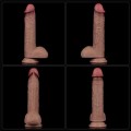 Lovetoy 9” Dual Layered Silicone Realistik Dildo 23.5 cm 4