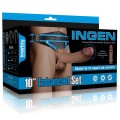 LoveToy Ingen 10” Enhanced Set L/XL/2XL İçi Boş Belden Bağlamalı Penis 23.6cm Ek Resim