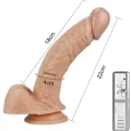LoveToy Real Extreme Eğik Realistik Titreşimli Dildo 22 cm 3