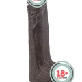 LoveToy Sliding Çift Katmanlı Realistik Dildo 17.5 cm Siyah 1