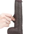 LoveToy Sliding Çift Katmanlı Realistik Dildo 23 cm Siyah 4