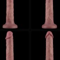 Lovetoy 8” Vibrating Dual Density Power Cock Şarjlı Titreşimli Dildo 20cm 3