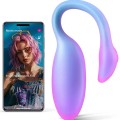 Magic Flamingo Max Çiftler için Giyilebilir Telefon Kontrollü Vibratör Mavi 1