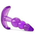 B Yours Triple Bead 3 Boğumlu T Anal Plug Mor 9.5 cm 3
