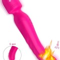 Çift Taraflı Isıtmalı Masaj Wand Vibratör 23 cm 1