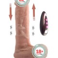NOXXX Isıtmalı İleri Geri Hareketli Çift Katmanlı Uzaktan Kumandalı Şarjlı Dildo 21 cm Melez 1