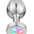 NOXXX Led Işıklı Çelik Anal Plug Orta Boy 1