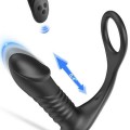 NOXXX İleri Geri Hareketli Uzaktan Kumandalı Şarjlı Penis Halkalı Anal Vibratör 2