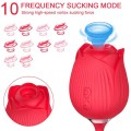 NOXXX Şarjlı Titreşimli İtme Hareketli Rose Sucking Vibratör 6