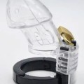 Transparan Chastity Cage Ayarlanabilir Penis Kilidi 3
