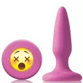 Moji’s WTF Mini Silikon Plug Emoji Yüzü Pembe 1