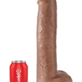 Pipedream King Cock 15″ Gerçekçi Dev Dildo 38 cm Karamel 3
