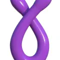 Pipedream Double Whammy 44 Cm Esnek Çift Başlı Silikon Dildo Mor 3
