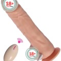 SHEQU Big Detective Şarjlı Uzaktan Kumandalı Titreşimli Realistik Dildo 19 cm 1