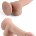 VSCNovelty 7.6″ Çift Katmanlı Kayan Derili Gerçekçi Dildo 19 cm 3