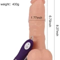 XISE Adam Vibrating Realistik Dokulu Titreşimli Dildo 21 cm 4