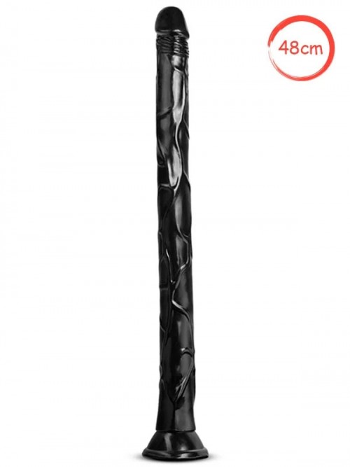 Jet Black Mamba Anal Uzun Dildo 48 cm 3