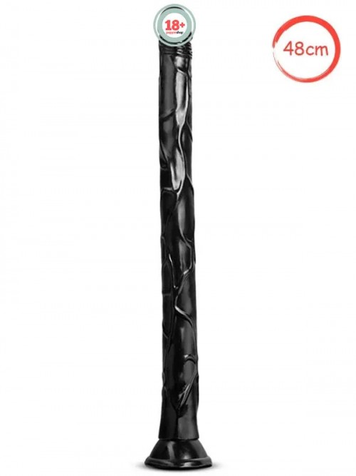 Jet Black Mamba Anal Uzun Dildo 48 cm