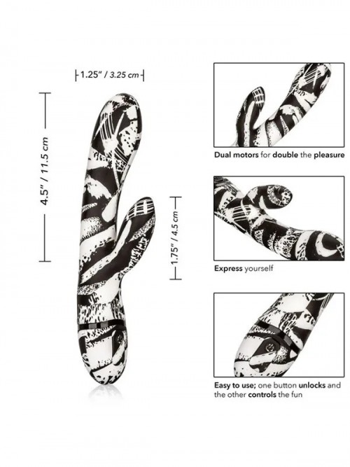 CalExotics Hype Dual Wand Şarjlı Rabbit Vibratör 3