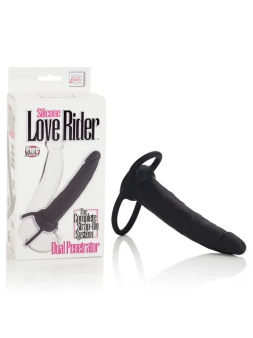 California Excotic Dual Penetrator Bağlamalı Dildo Siyah 4