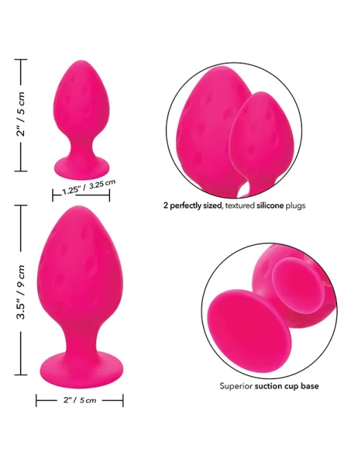 CalExotics Cheeky Buttplug 2’li Anal Plug Set 2