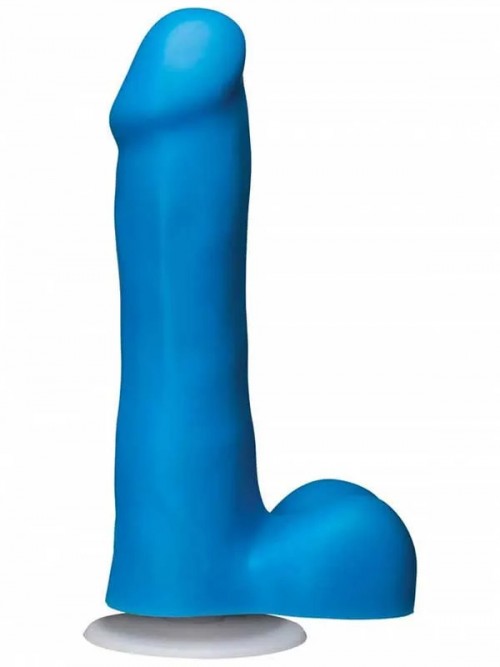 American Pop! Icon Slim 6″ Vac-U-Lock Özellikli Realistik Dildo 16.5 cm Mavi 2