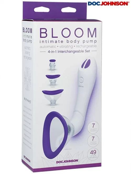 Doc Johnson Bloom Şarjlı Titreşimli Vajina ve Göğüs Pompası Ek Resim