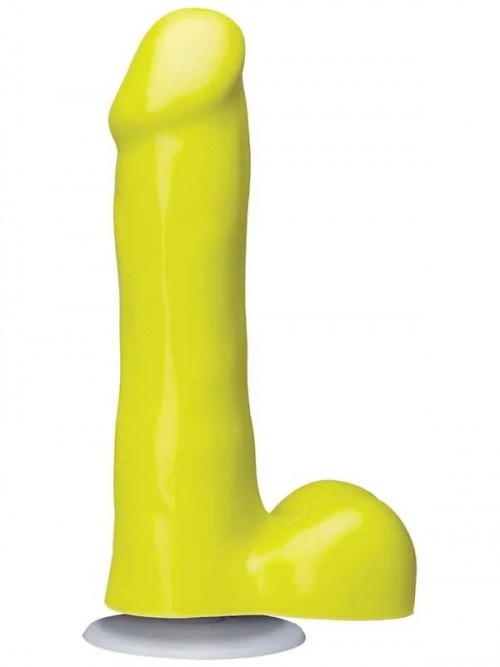 American Pop! Icon Slim 6″ Vac-U-Lock Özellikli Realistik Dildo 16.5 cm Sarı 2