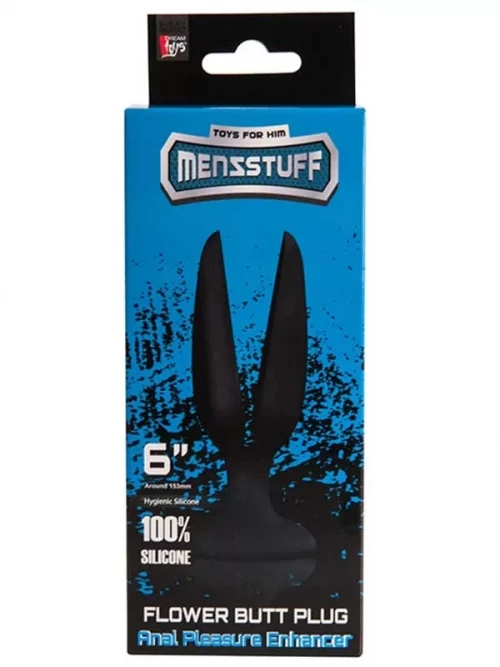 Menzstuff Flower Acılabilir Butt Plug 15 cm Siyah 2