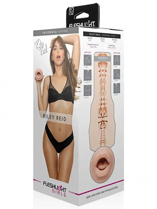 Fleshlight Girls Riley Reid Insomnia Signature Oral Mastürbatör Ek Resim
