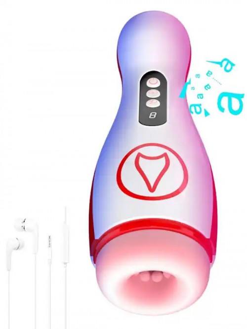 FoxShow M50 Şarjlı Emme ve Titreşim Özellikli Oral Seks Mastürbatörü Ek Resim