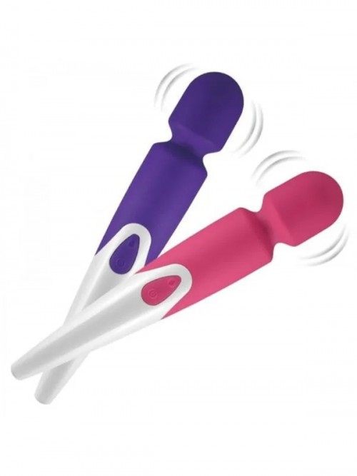 iWand Fairy Şarjlı Ultra Güçlü Wand Masaj Vibratörü Pembe 2