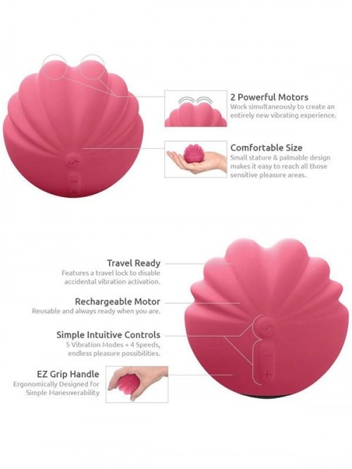 JimmyJane Coral Love Pods Şarjlı Çift Motorlu Orgazm Vibratörü 5