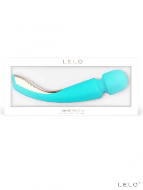 LELO Smart Wand 2 Medium Ultra Güçlü Wand Vibratör Mavi 5