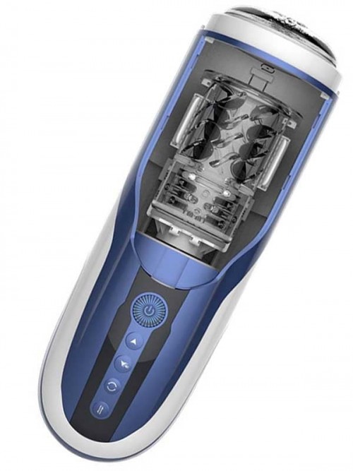 Leten SM400 Yüksek Hızlı İleri Geri ve Dönme Hareketli Sesli Şarjlı Mastürbatör 3