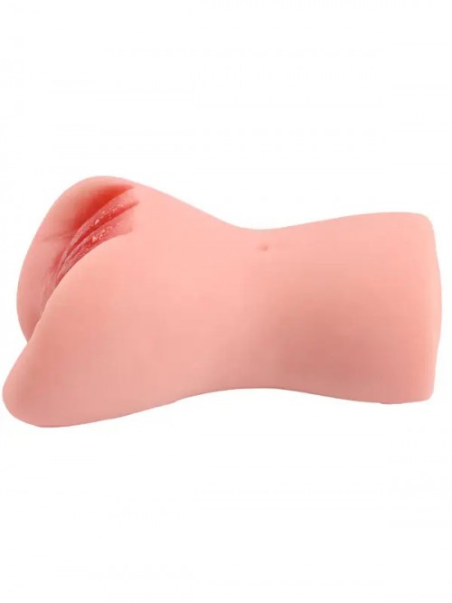 Et Dokusunda Anal ve Vajinal Çift Girişli Mastürbatör 5