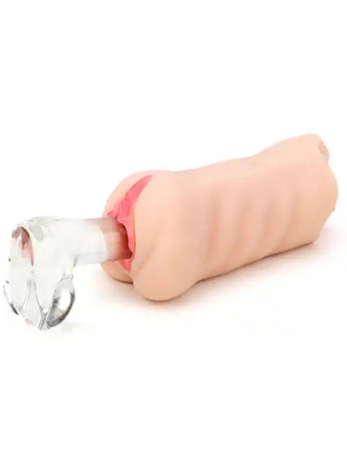 Krystal Ağız ve Vajina Girişli Çift Taraflı Gerçekçi Mastürbatör 6