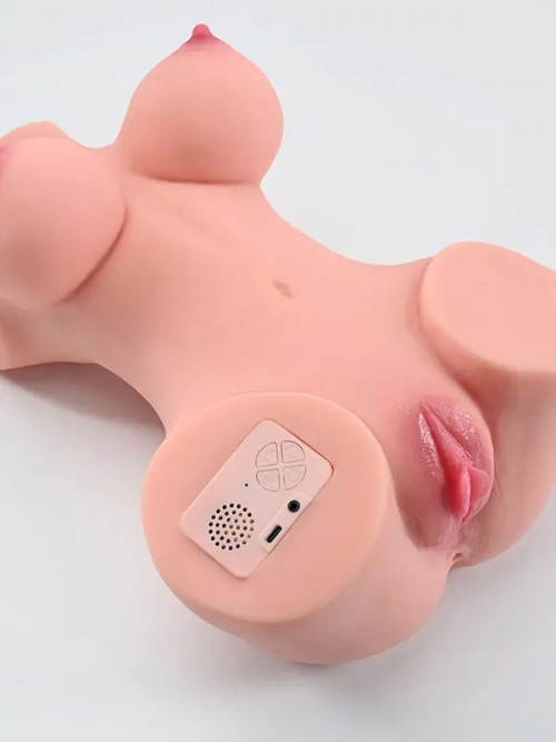 Mica Titreşimli Şarjlı Sesli Emme Fonksiyonlu Torso Vücut Mastürbatör 5.3 kg 3