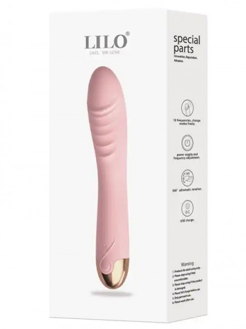 Dönme Hareketli Şarjlı 10 Titreşim Modlu Lüks Vibratör 20 cm 4