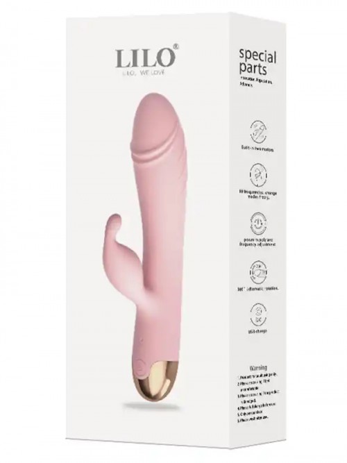 Dönme Hareketli Şarjlı 10 Titreşim Modlu Tavşan Vibratör 20 cm 4