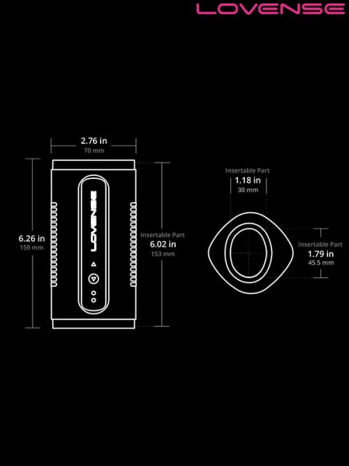 Lovense Calor Akıllı Telefon Kontrollü Erkek Masturbatör 3