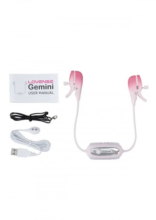 Lovense Gemini Titreşimli ve Telefon Kontrollü Meme Kelepçeleri Ek Resim