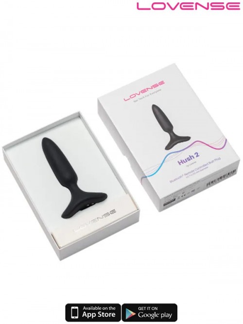 Lovense HUSH 2 Telefon ve Bluetooth Kontrollü Anal Plug 1.5″ 5